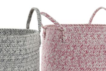 PANIER COTON 26X26X28 2 ASSORTIMENTS. DC181586 2