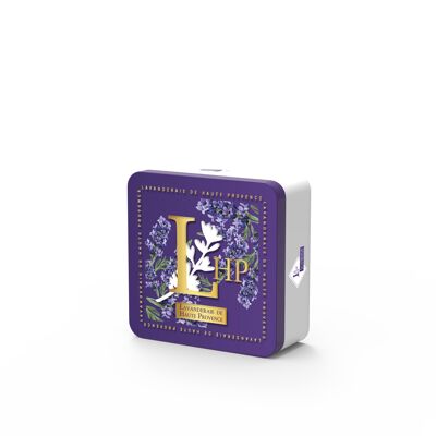 Caja Caja metálica Pequeña Modelo N ° 7 que contiene 1 sobre Lavanda y Lavandin 7/9 grs + 1 Aceite esencial Lavandin 10ml