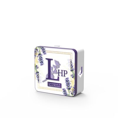 Box Metallbox Kleines Modell Nr. 8 mit 1 Beutel Lavendel und Lavandin 7/9 g + 1 ätherisches Lavandinöl 10 ml