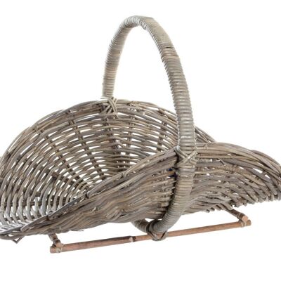 RATTAN BASKET 75X47X50 NATURAL WOOD DC182691