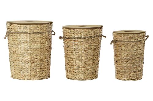 CESTA ROPA SET 3 FIBRA 44X44X54 NATURAL DC183678