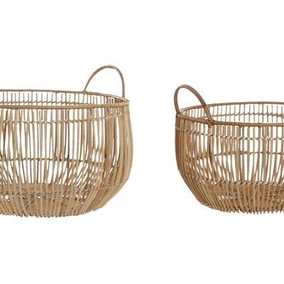 BASKET SET 2 RATTAN 36X36X27 NATURAL DC191968