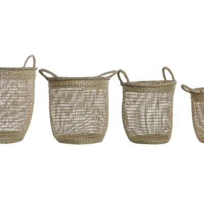 CESTINO SET 4 SEAGRASS 40X40X40 NATURALE DC194929