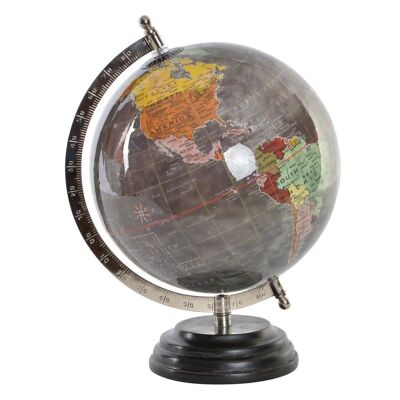 GLOBE BOIS PLASTIQUE 20X20X28 20 GRIS DH152328