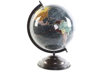 GLOBE PLASTIQUE FER 25X25X35 25 GRIS DH156934 1