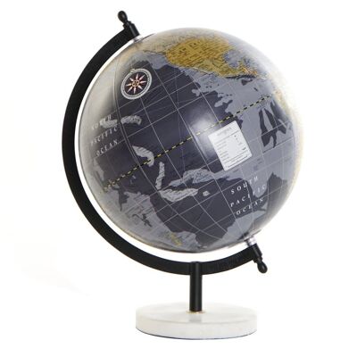 GLOBE EN MARBRE PVC 22X20X30 BLEU MARINE DH174801