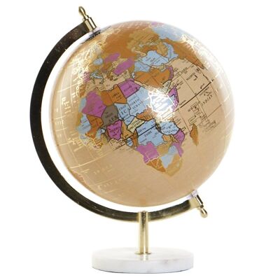 MARBLE GLOBE PVC 22X20X28 BEIGE DH174803