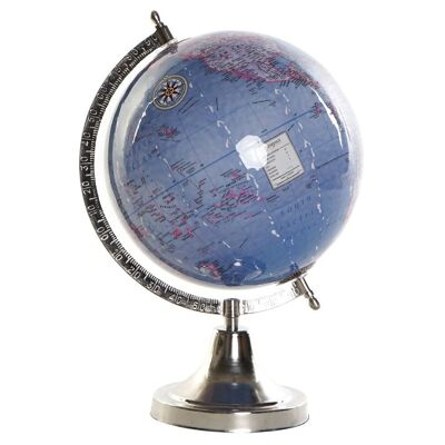 GLOBO TERRAQUEO ALUMINIO PVC 23X20X32 AZUL DH174804