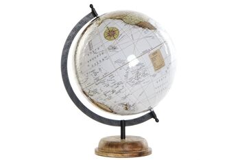 GLOBE TERRAQUEO ACACIA PVC 28X28X37 BRILLANT DH174806 1