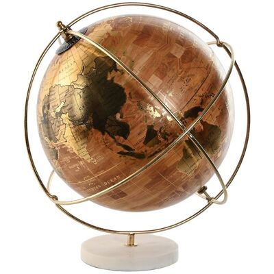 GLOBO ALLUMINIO PVC 33X33X33 MARRONE DH182338