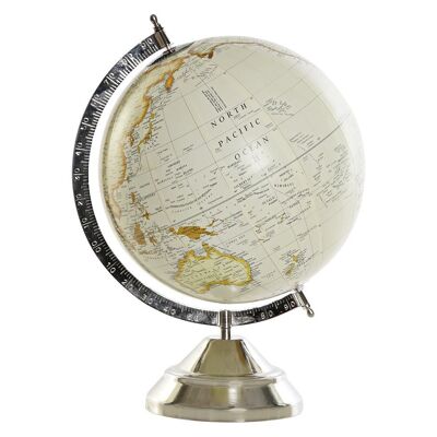 GLOBE METAL 27X28X40 BOULE 25CM. ARGENT DH185428