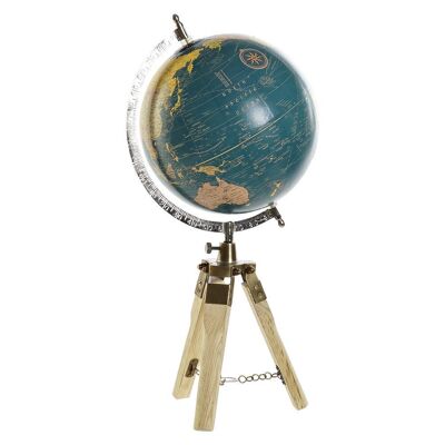 GLOBE TERRAQUEO METALLGRIFF 22X22X45 KUGEL 20CM. DH185433