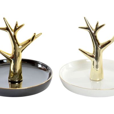 PORCELAIN RING RING 13X13X11,5 GOLDEN TREE 2 ASSORTMENTS. DH186261