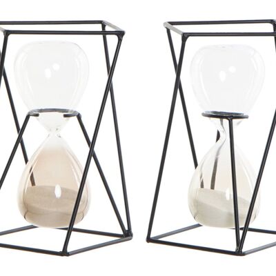 HOURGLASS METAL 14X14X19 4 MINUTES 2 SURT. DH191364