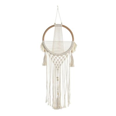 DECORACION COLGANTE RATAN ALGODON 30X2X110 MACRAME DH197411