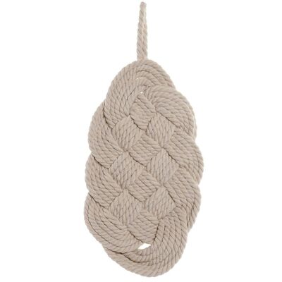 WALL DECORATION COTTON ROPE 33X3X67 BRAIDED DP164283