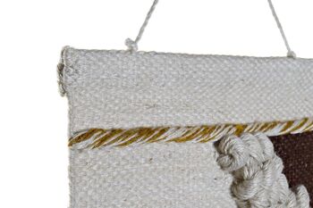 TAPISSERIE COTON JUTE 45X2X115 FRANGES MULTICOLORE DP172210 2