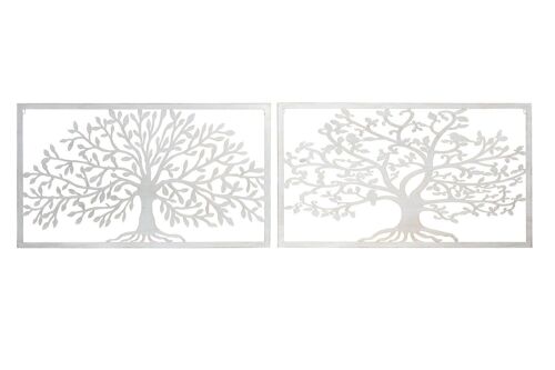 DECORACION PARED METAL 84,5X1X49 ARBOL 2 SURT. DP179101