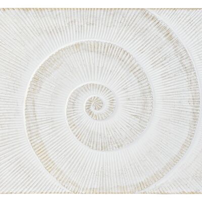 DECORAZIONE PARETE MDF 120X3,5X90 SPIRALE NATURALE DP182452