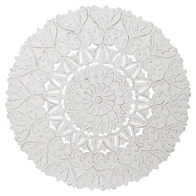 WALL DECORATION MDF 120X3,5X120 DECAPE WHITE DP184883