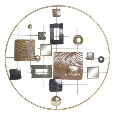 WALL DECORATION METAL 79X6X79 GOLDEN ABSTRACT DP187047