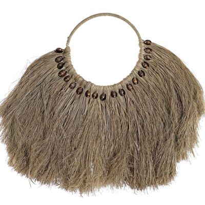 DECORACION PARED FIBRA CONCHAS 75X3X62 NATURAL DP195791