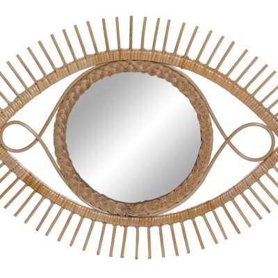 RATTAN MIRROR 71X2X45 NATURAL BROWN EYE ES159468