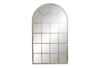 MIROIR MÉTAL MIROIR 65X2X110 DORÉ FENÊTRE ES159568 1