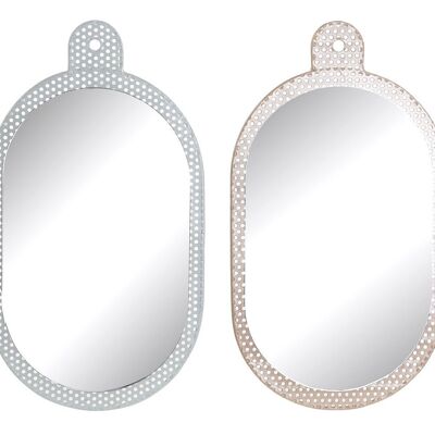 MIROIR METAL VERRE 22X1,5X40 2 ASSORTIS. ES178912