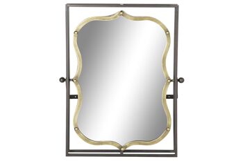 MIROIR MÉTAL MIROIR 51,5X12X65 DORÉ ES182042 1