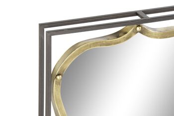 MIROIR MÉTAL MIROIR 51,5X12X65 DORÉ ES182042 2