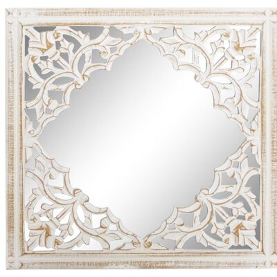 MIROIR MANGUE MIROIR 40,5X1,5X41 BLANC USÉ ES182281