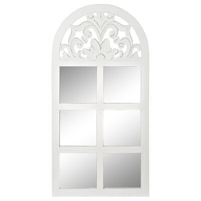 MIROIR VERRE MDF 81X2,5X162,5 FENÊTRE BLANCHE ES184896