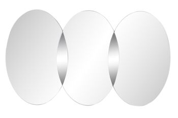 MIROIR VERRE BOIS 119X2X70 CERCLES FUME ES191219 1