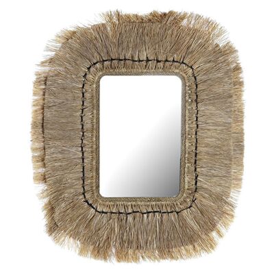 MIROIR EN VERRE DE JUTE 50X2X60 NATUREL ES194465