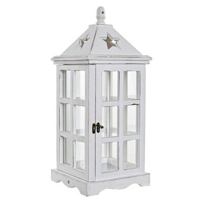 LAMPADA IN VETRO PINO 21X21X51 BIANCO FA182946