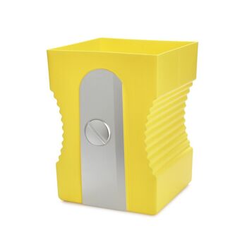 Corbeille à papier-Wastebasket - Corbeille à papier- Papierkorb, Taille-crayon,jaune 1