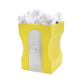 Corbeille à papier-Wastebasket - Corbeille à papier- Papierkorb, Taille-crayon,jaune 2
