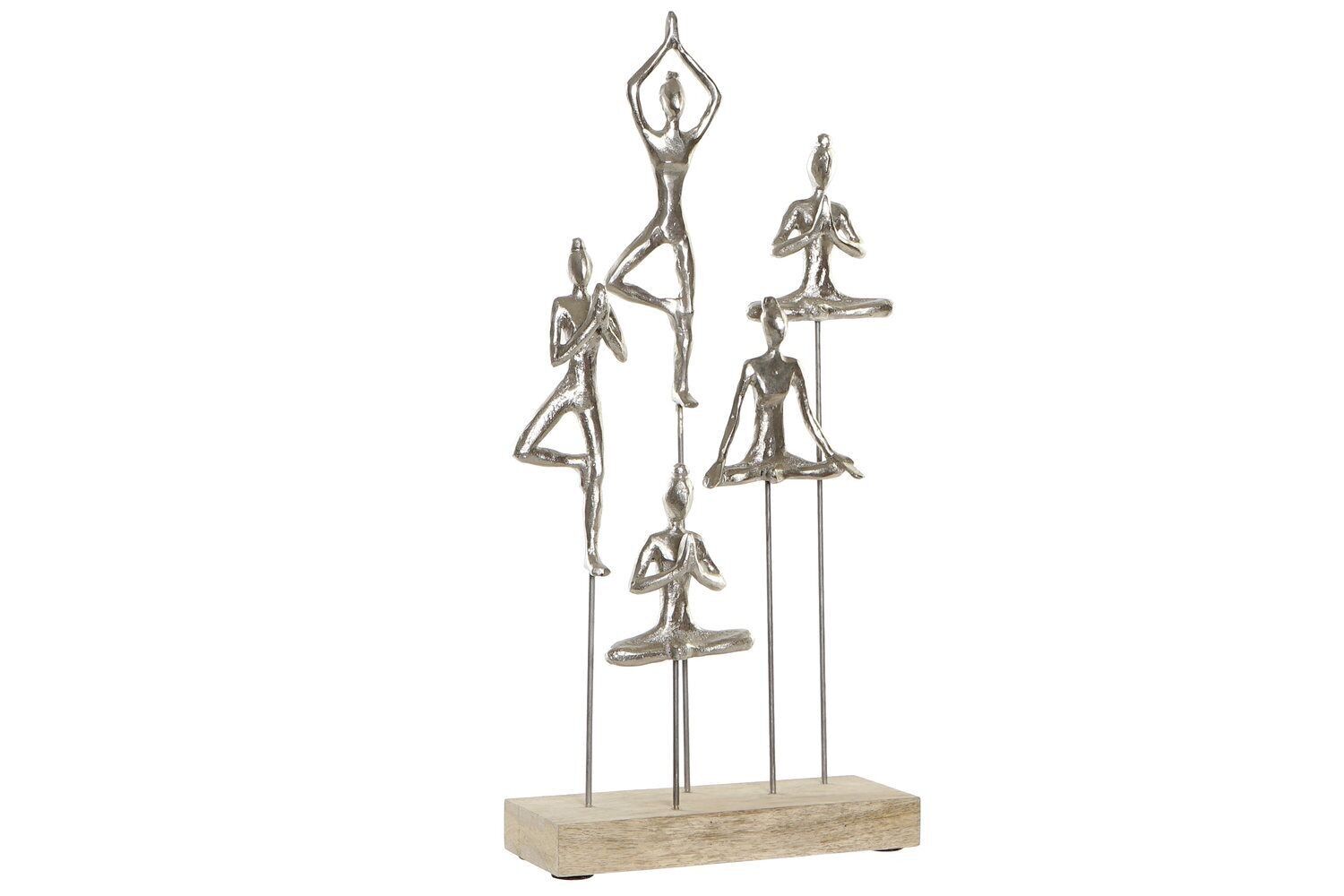 FIGURA IN ALLUMINIO MANGO 26X9X51 NATURAL YOGA FD181472