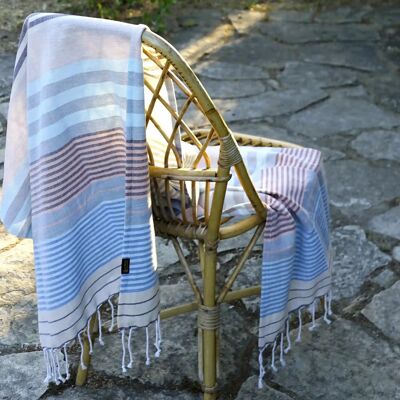 ORGANIC COTTON FOUTA - SUD Collection - Color WAVES
