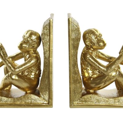 BOOKENDS SET 2 RESIN 27X10X18 MONKEYS BOOK FD190302