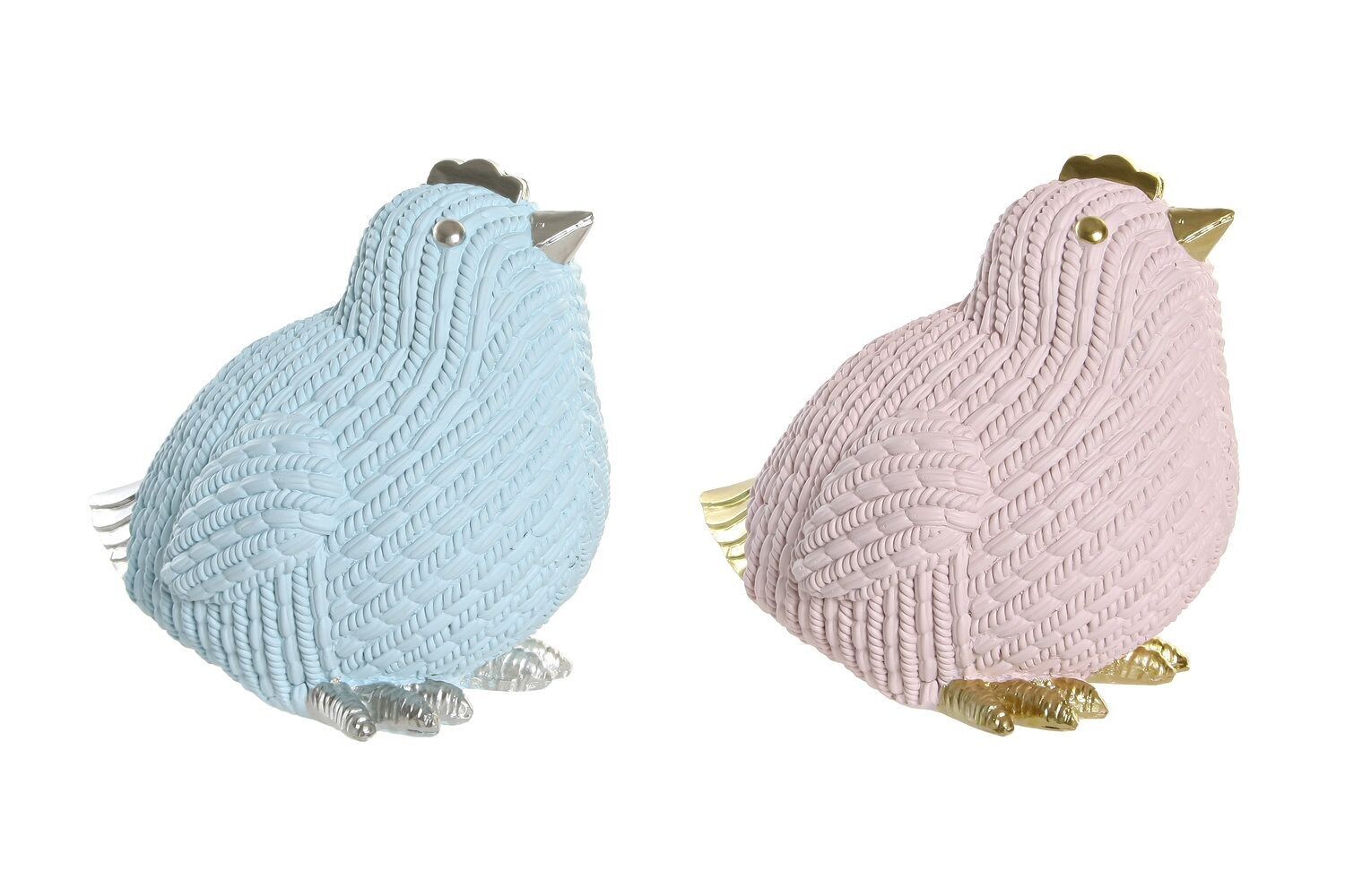 FIGURE IN RESINA 15,5X12X14,5 UCCELLINO 2 ASSORTIMENTI. FD190315