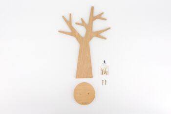 l'Arbre à Bijoux - (made in France) en bois de Hêtre - Petit modèle - Socle rond 4