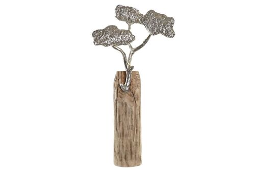 FIGURA MANGO ALUMINIO 26X11X51 ARBOL MARRON FD194121