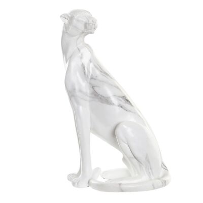 RESIN FIGURE 25X18X41 LEOPARD SIMULATED MARBLE FD194714