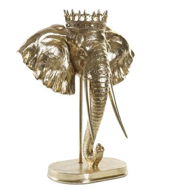 FIGURA RESINA 49X26,5X57 ELEFANTE DORADO FD194741