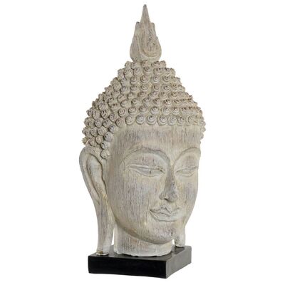 FIGURE RESIN 33X34X65 BUDDHA DECAPE GRAY FD194748