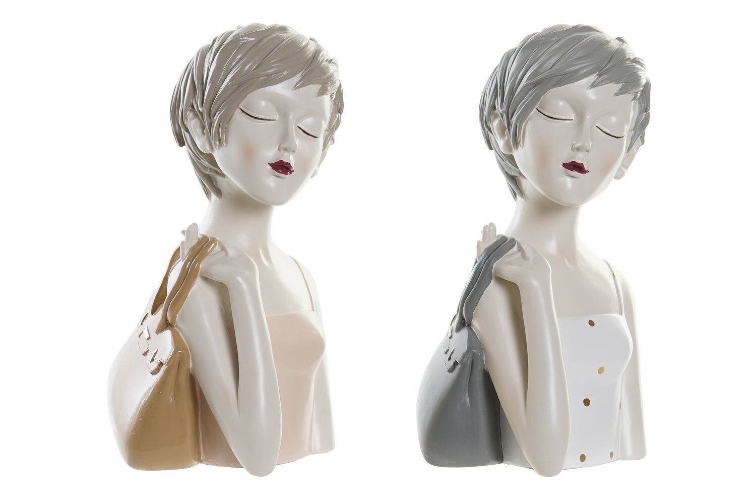 RESIN FIGURE 15X15X27.5 GIRL BAG 2 ASSORTMENTS. FD195174
