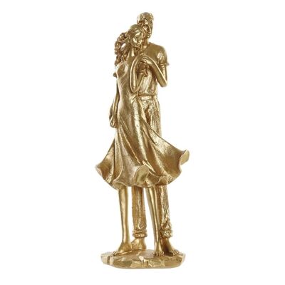 FIGURA IN RESINA 15,3X10X38 COPPIA D'ORO FD196322