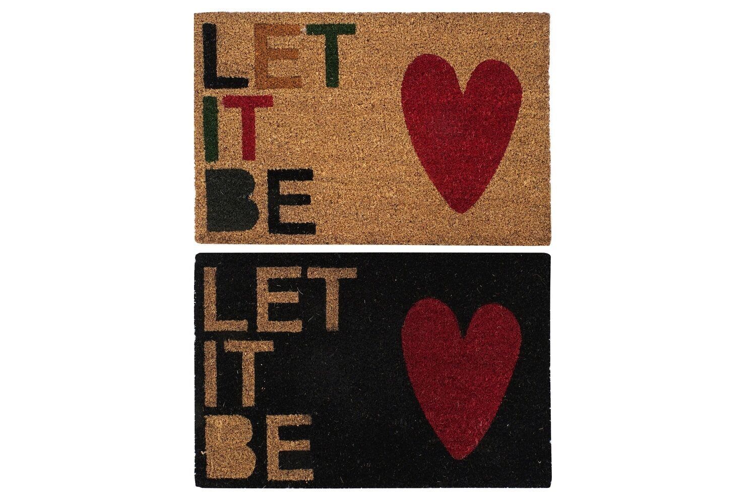 Zerbino IN FIBRA DI COCCO 60X40X1,5 LET IT BE 2 ASSORTITI. FL192669